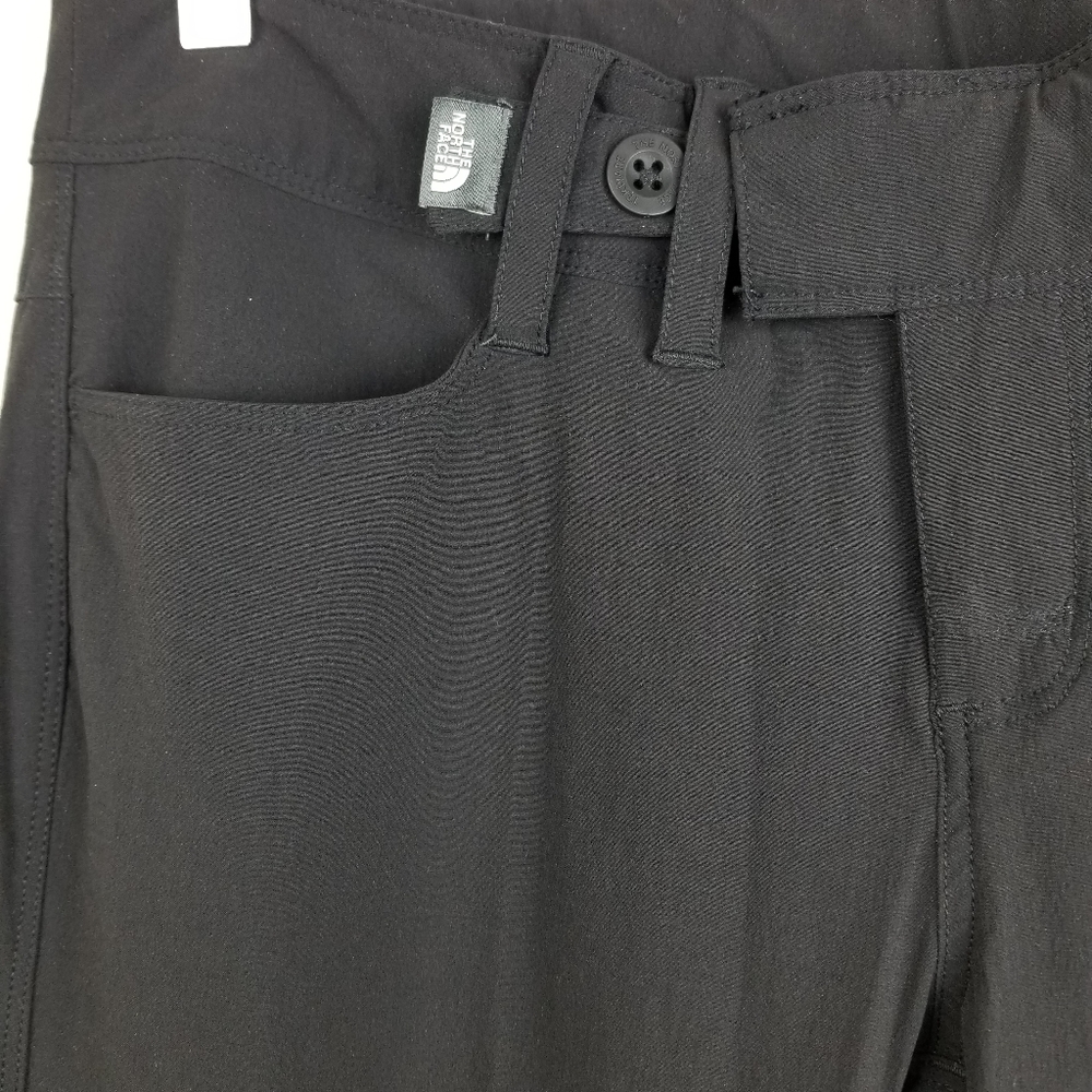 New The North Face Black Outdoor Tab Hem Hiking Activewear Pants Size 4 - Picture 7 of 14